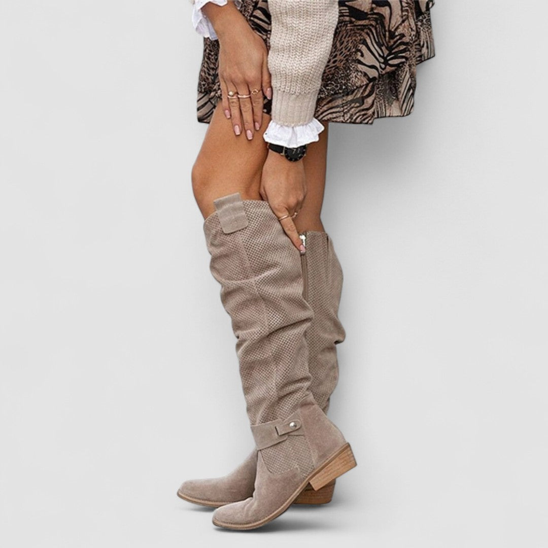 Georgiana | Bottes western souples montant jusqu'aux genoux