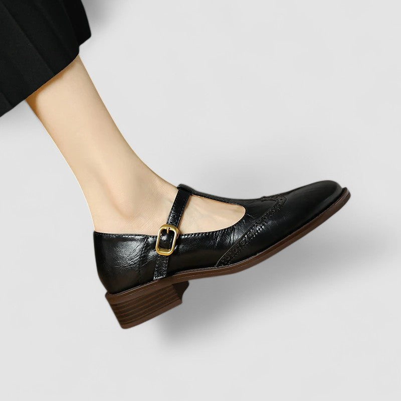 Adèle - Chaussure rétro en cuir