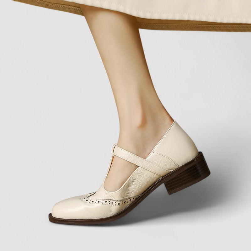 Adèle - Chaussure rétro en cuir