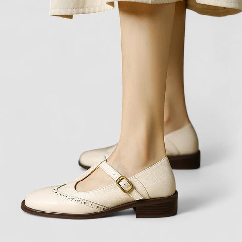Adèle - Chaussure rétro en cuir