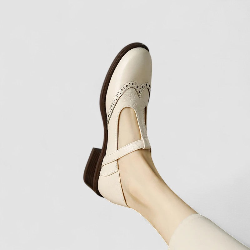 Adèle - Chaussure rétro en cuir