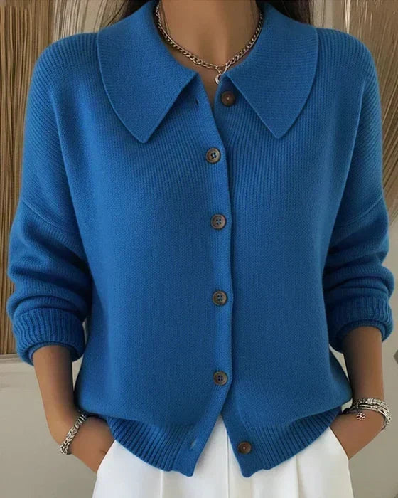 Vega | Cardigan en Maille à Col Chemise