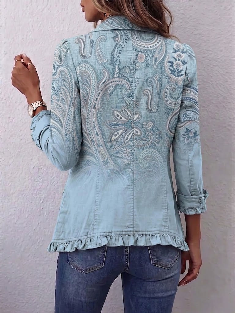 Remedios | Veste Cachemire Vintage à Volants